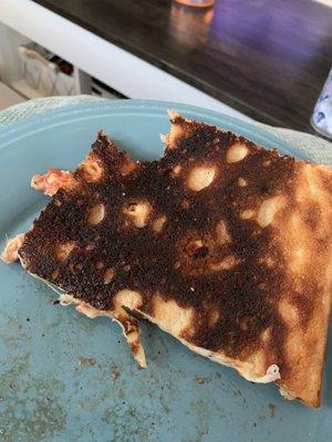 Entire bottom of pie was burned.  Did NOT ask for well done.....