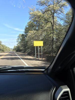 Luckily, Elk Testing is a small area. Sign is hard to read but it says End Elk Test Cross area.