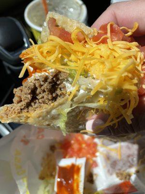 Side view of taco lite