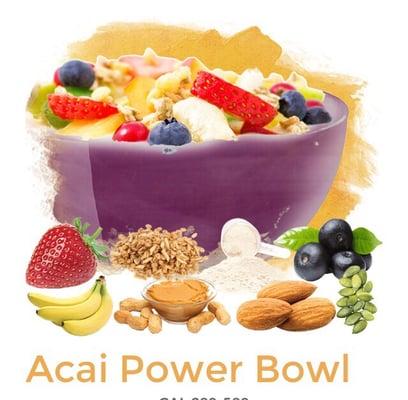 Acai bowl. Different than the norm but delicious and complete.