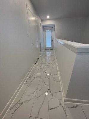 Hallway tiling