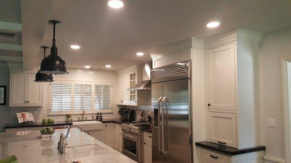 A kitchen remodel we did the electrical for.