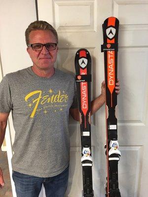 Can't wait to make turns on these racing skis with proper fitting boots.