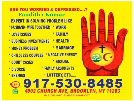 Indian Astrologer pandith Kumar-Best Astrologer in ,Best &Top Psychic Reader/Spritual Healer Brooklyn,Bronx,New York,USA Toronto, Canada