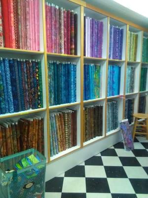 So much pretty fabric here!