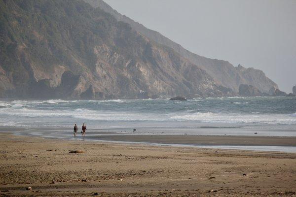 The south coastal view from Endert's Beach/Crescent Beach Picnic Area.