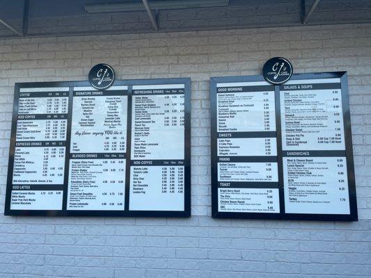 New menu