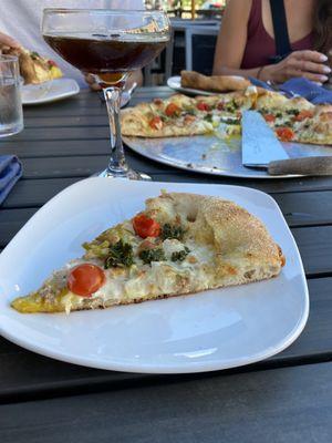 Longganisa pizza and espresso martini