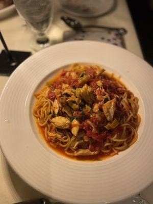 Seafood pasta - very good.