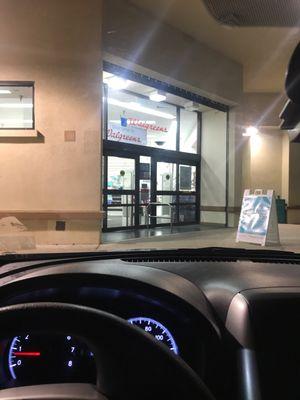 This Walgreens closes 30 minutes early apparently on the weekends