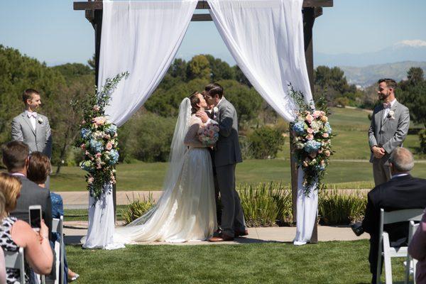 Select from three ceremony sites at this incredible venue. You can even remove this arbor for ultimate flexibility!