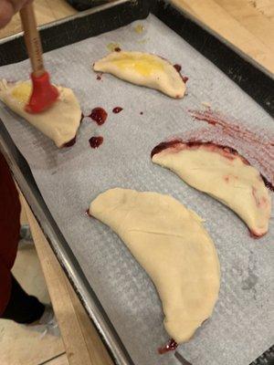 Handheld berry pies (before going in the oven)