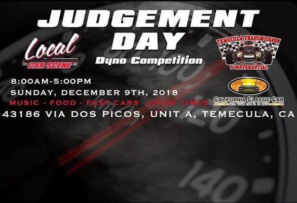 Judgement Day - Dyno Horsepower Event 12-9-18