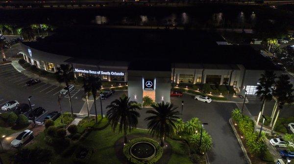 Mercedes-Benz of South Orlando Night View