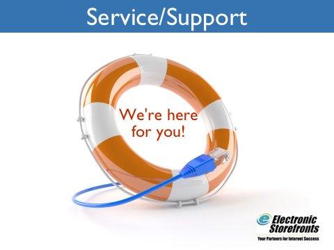 The technical support staff at Electronic Storefronts is friendly, capable, and ready to assist you with your email and website questions