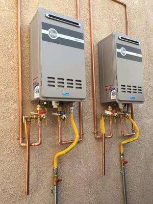 Rheem tankless water heaters