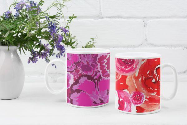 Abstract floral mugs https://luxbean.com/collections/mugs-drinkware