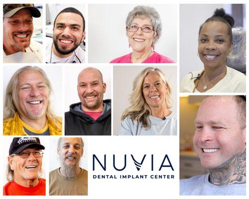 Dental Implant Patients who received their permanent teeth in 24 hours at Nuvia Dental Implant Center