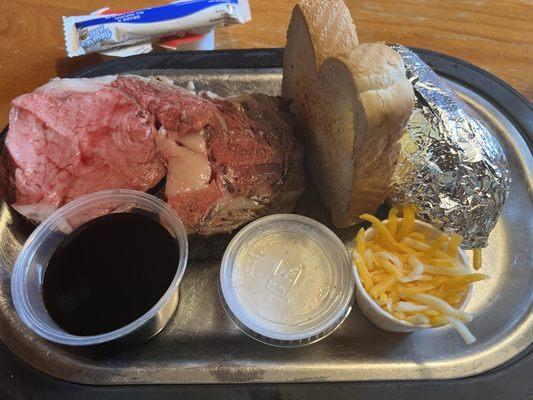 14 ounce prime rib.