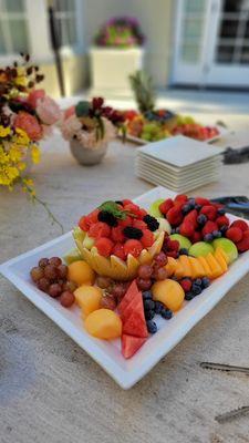 Assorted Fruit platter - we will work with you to design the right types of platters for your event. Call us and let's plan it out together.