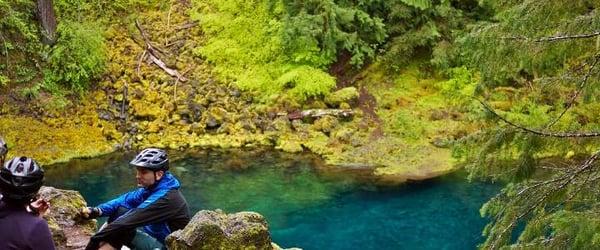 Tamolitch Blue Pool is a favorite hike along the McKenzie River