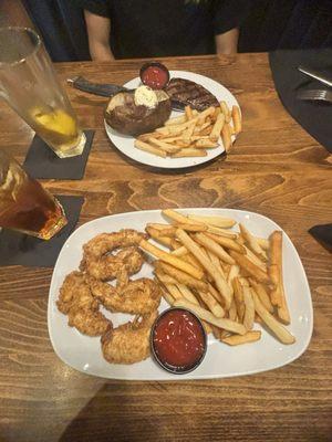 Chicken Tenders and a Sirloin Steak