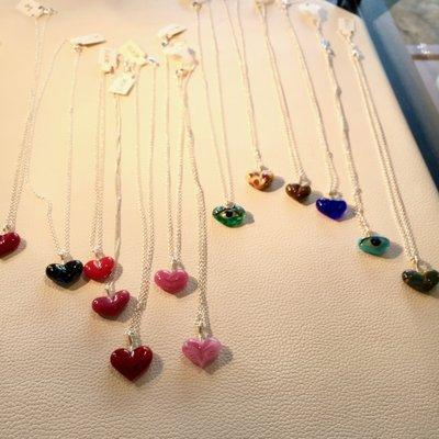 Heart necklaces