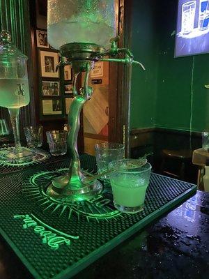 Absinthe in the making