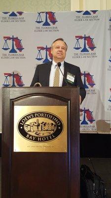 Mr. Glenn Presenting at Florida Annual Elder Law Attorney Continuing Education Conference on Medicaid