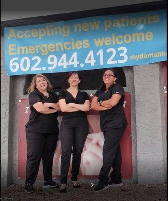 Amazing team! Accepting new patients and walk ins. Come meet us