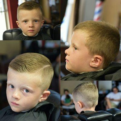 Kids comb over haircut