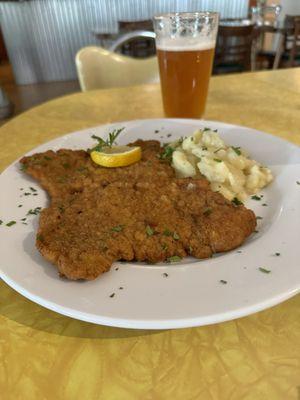 Schnitzel Weiner Art mit Märzen bier