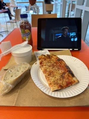 Pizza, Maryland crab soup and a Snapple