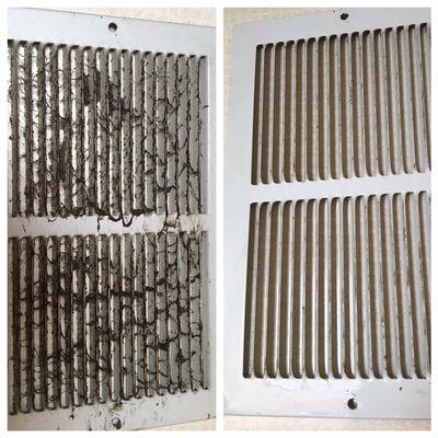 Air vent - dust + grease!