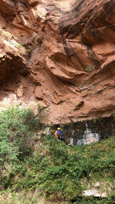 The third rappel.