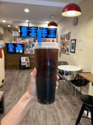 Large Oolong Tea with Grass Jelly ($7.07)