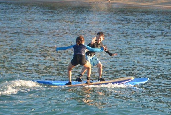 Day 1 - High Five on surfboards!