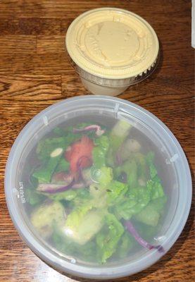 Hummus & Fattoush Salad