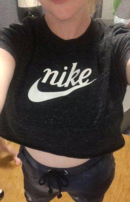 Cut off Nike top from their vintage section.