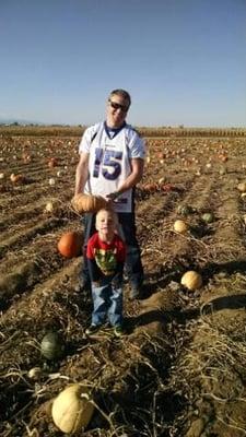 Pumpkin Patch with the Family!  and Go Broncos!