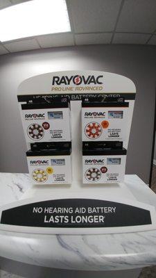 Every patient has reported that this outlasted their previous batteries.  They are only available in clinics and only $14.50 for 16 cells.