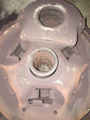 Damaged Clutch Assembly- Ford F-750 Bucket Truck