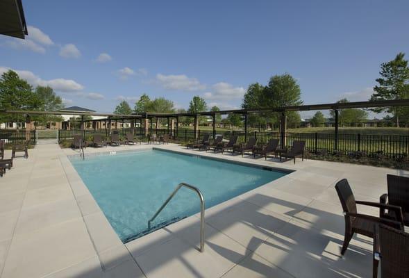 Saltwater pool.