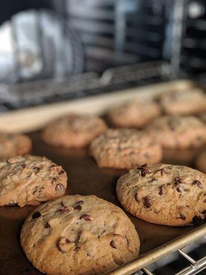 Fresh baked cookies.  Perfect with a morning coffee =)