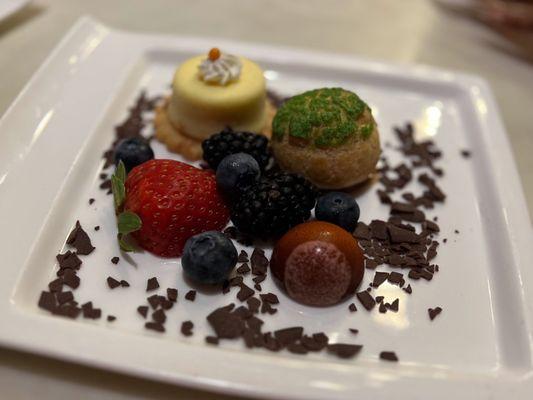 Dessert plate from an event