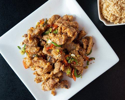 Salt and pepper pork chops