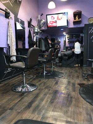 Interior of Ming's Hair Studio in San Francisco's Chinatown.