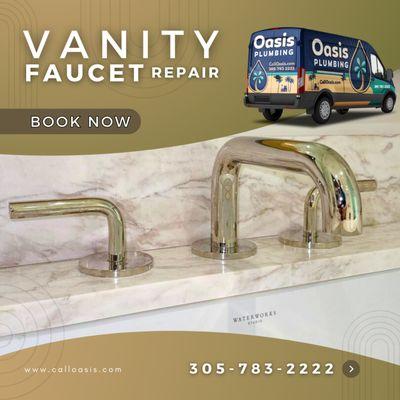 Vanity Faucet Repair, #NorthMiamiPlumber