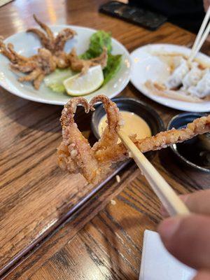 Fried octopus