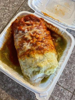 Wet Burrito, Carne Asada $12.95